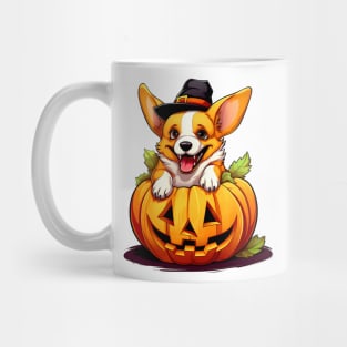 Pembroke Welsh Corgi Dog inside Pumpkin #2 Mug